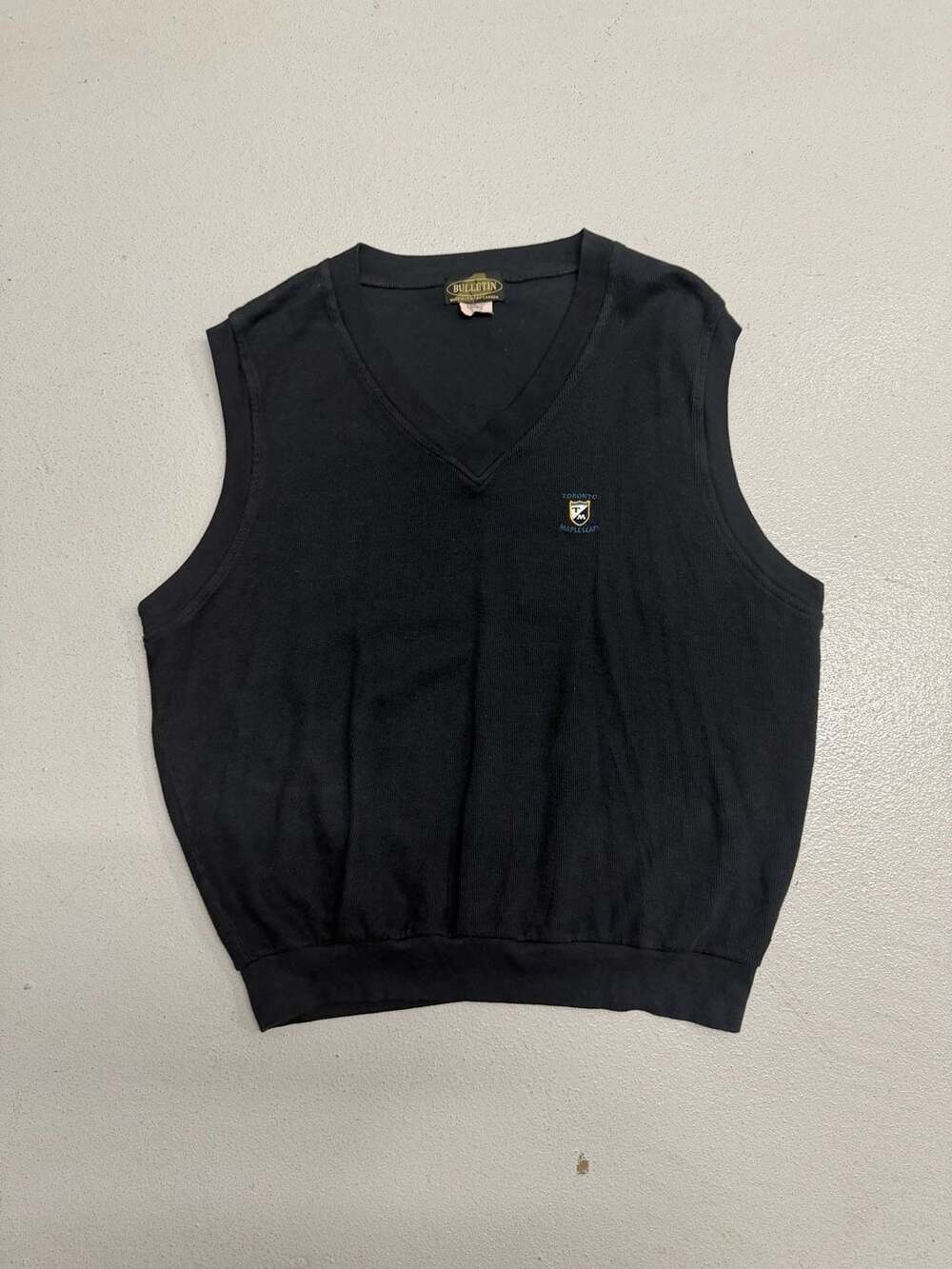 Vintage Bulletin Toronto Maple Leafs V-Neck Sweater Vest